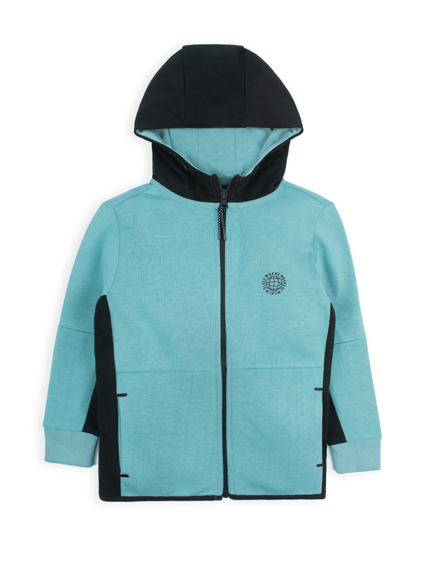 BOY S EXCLUSIVE TEAL ZIP UP HOODIE