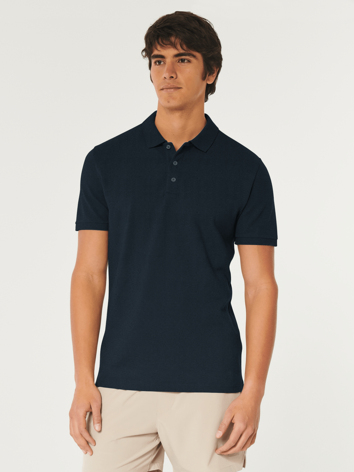 MEN S SOLID NAVY POLO SHIRT