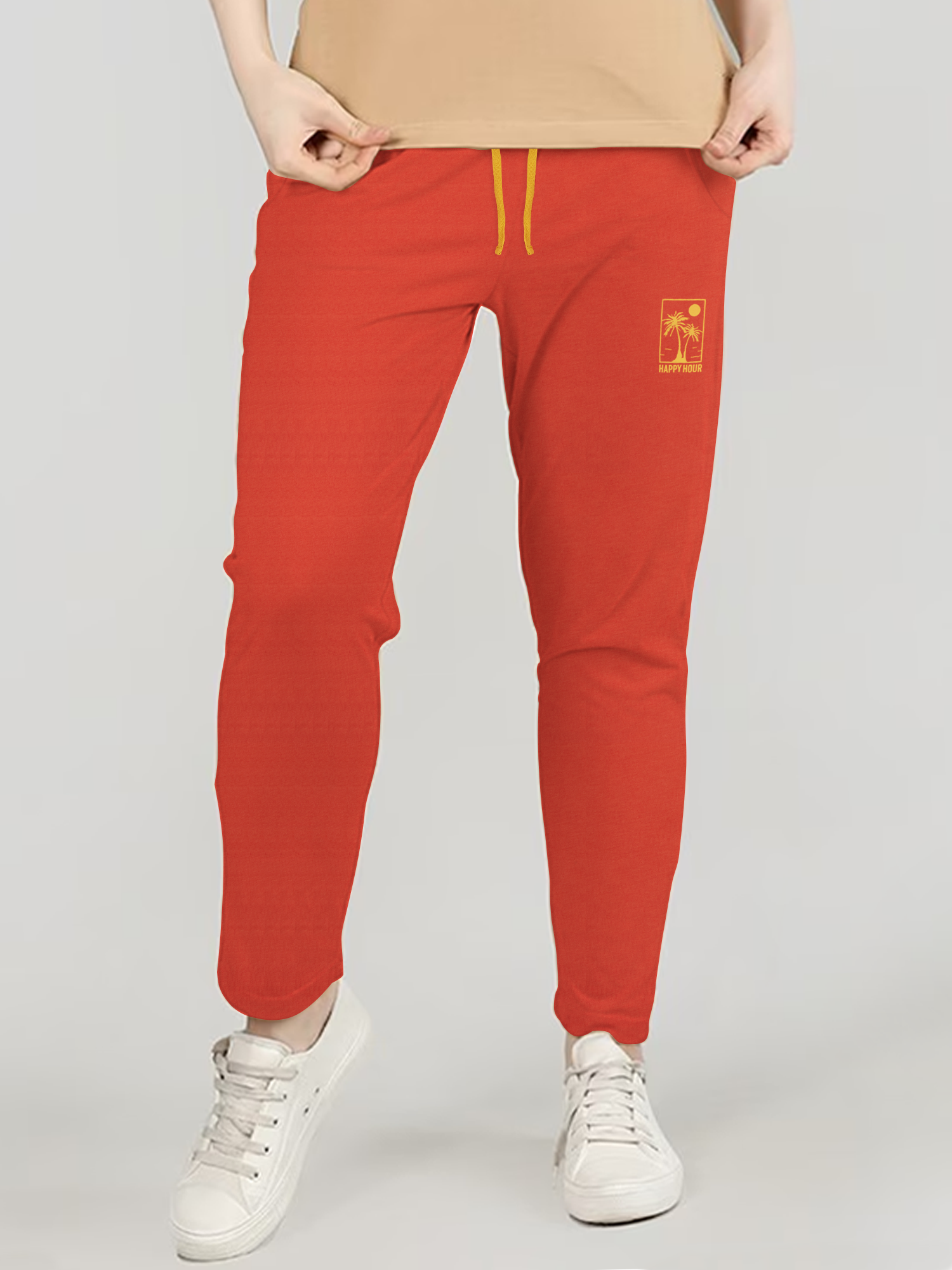 WOMEN'S RED HAPPY HOUR JOGGER