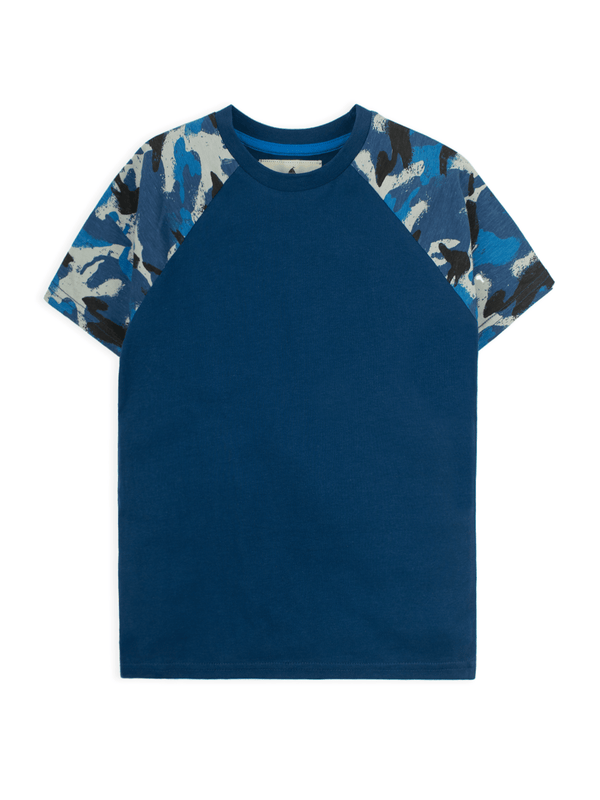 Stone Harbor Boy's T-Shirt BOY'S CAMO RAGLAN T-SHIRT