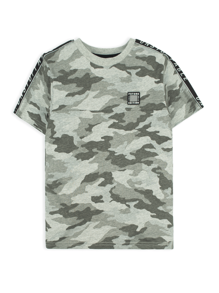 Stone Harbor Boy's T-Shirt BOY'S GREY CAMO T-SHIRT