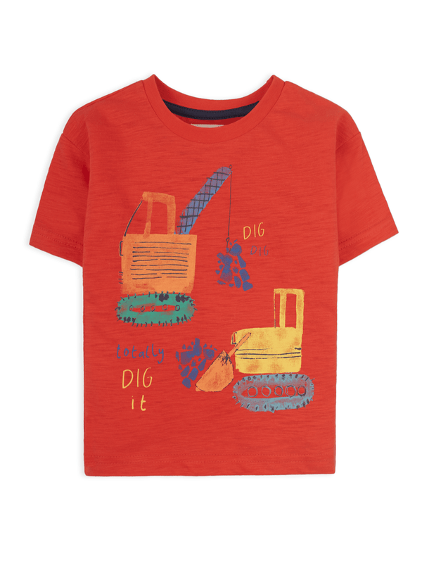 Stone Harbor Boy's T-Shirt BOY'S RED DIG IT T-SHIRT