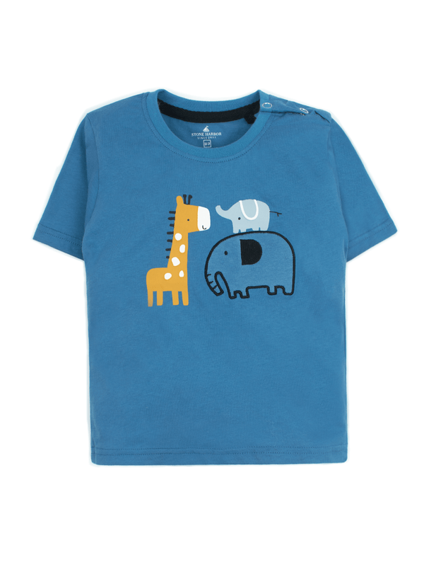 Stone Harbor Boy's Tee Shirt MINI BOY'S SLATE BLUE T-SHIRT