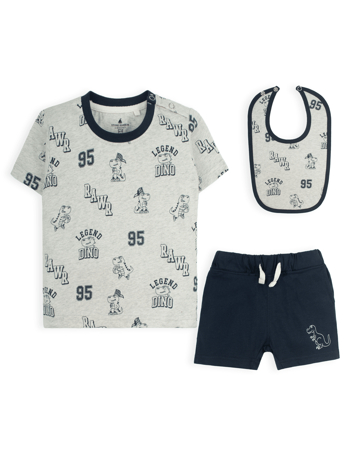 Stone Harbor Boy&#39;s Track Suit MINI BOY&#39;S LEGEND DINO 3 PACK SET