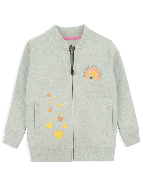 Stone Harbor Girl's Jacket Gray / 2-3 Y GIRL'S FLEECE COLORS JACKET