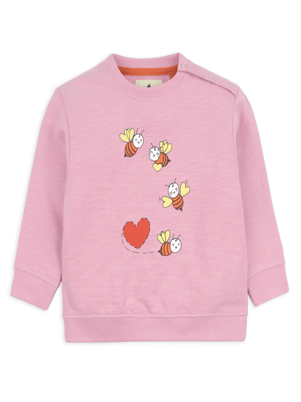 Stone Harbor Girl's Sweatshirt MINI GIRL'S SWEETHEARTS PINK SWEATSHIRT