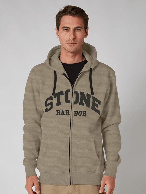 Stone Harbor Men's Hoodies MEN'S STONE ZIP-THROUGH HOODIE