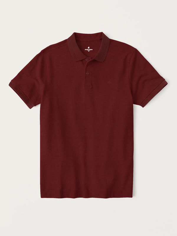 Stone Harbor MEN'S PREMIUM BURGUNDY POLO SHIRT