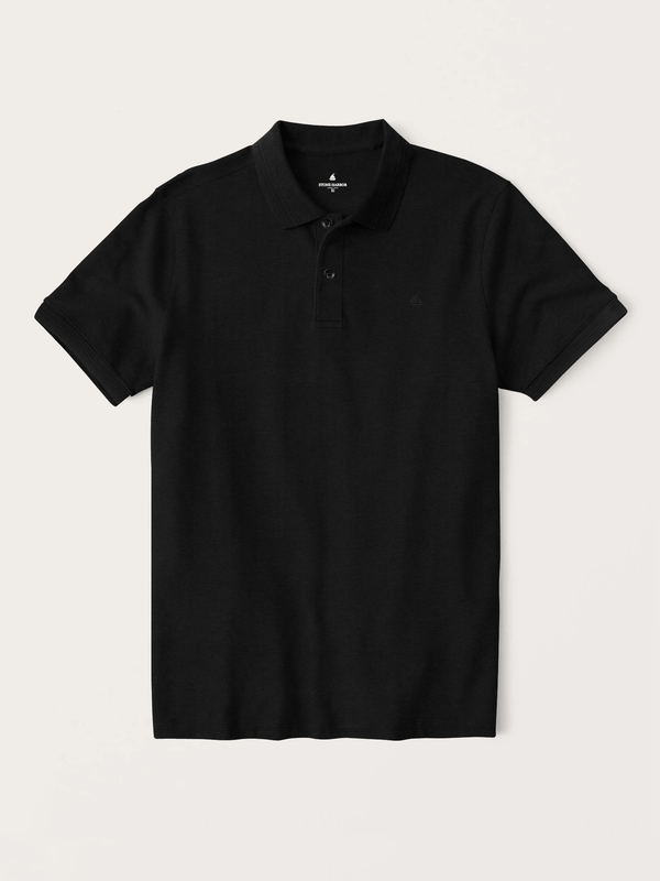 Stone Harbor MEN'S PREMIUM JET BLACK POLO SHIRT