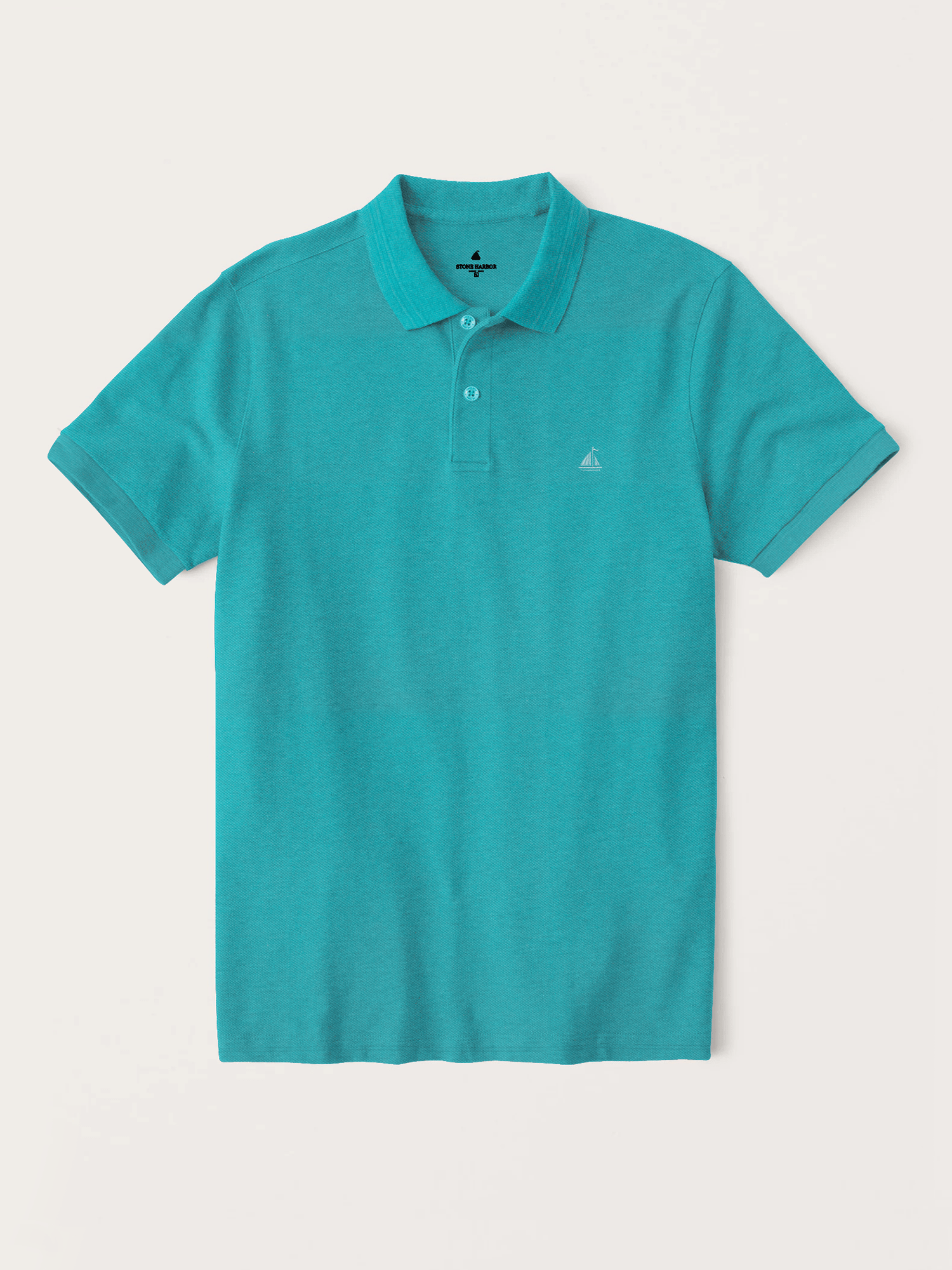 MEN'S PREMIUM TEAL TIPPING POLO – Stoneharbor.com.pk