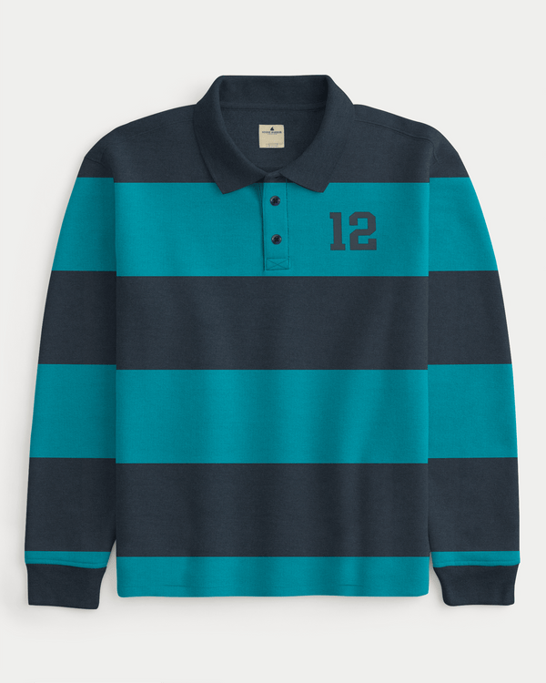 Stone Harbor Men's Rugby Shirt MEN'S LUXE STRIPER RUGBY