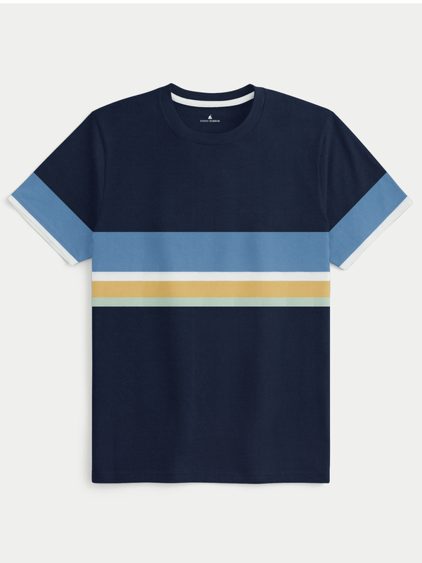 Stone Harbor Men's T-Shirt MEN'S YARN DYED NAVY T-SHIRT