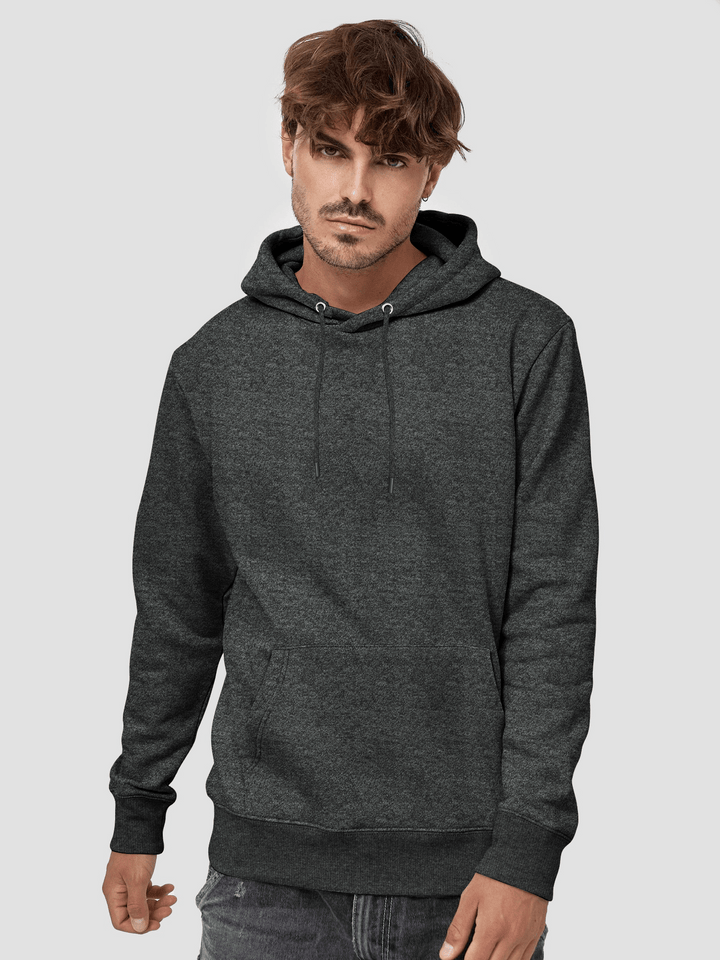 Stone Harbor MEN'S TEXTURED CHARCOAL FLEECE HOODIE