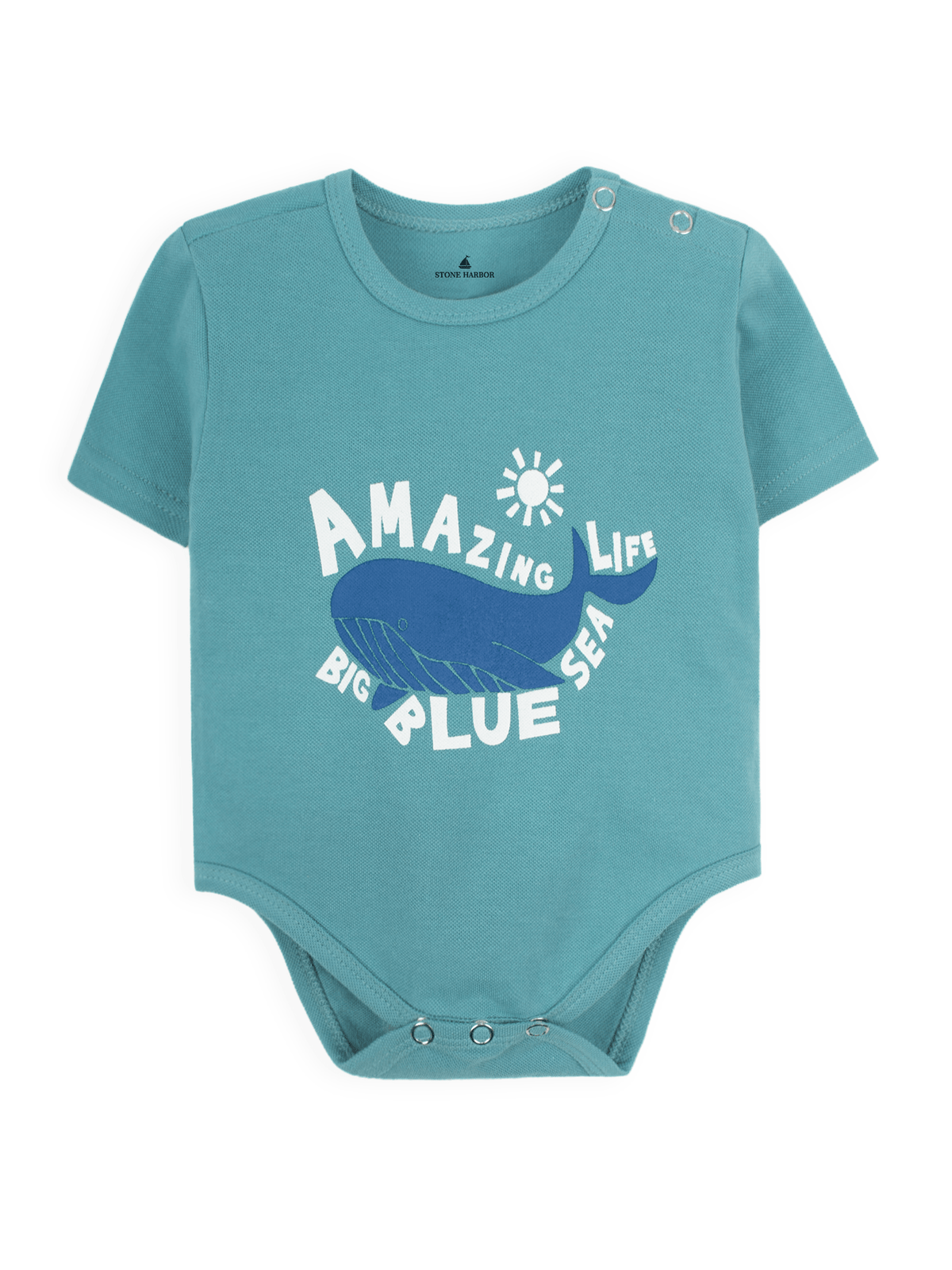 Stone Harbor MINI BOY&#39;S GRAPHIC ROMPER