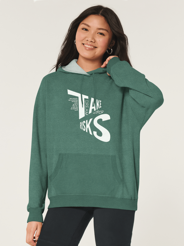 Stone Harbor Women's Hoodies Green / S WOMEN'S FLEECE GRAPHIC HOODY