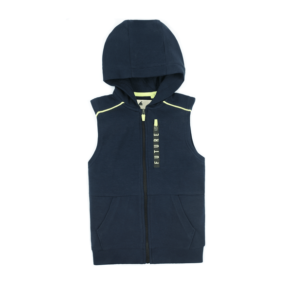 Stone Harbor Boy's Sleeveless Hoodie BOY'S BLUE SLEEVELESS HOODIE