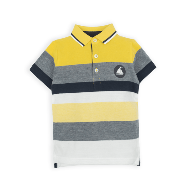 Stone Harbor Kid's Polo Shirt BOY'S SUPER SOFT STRIPER POLO SHIRT