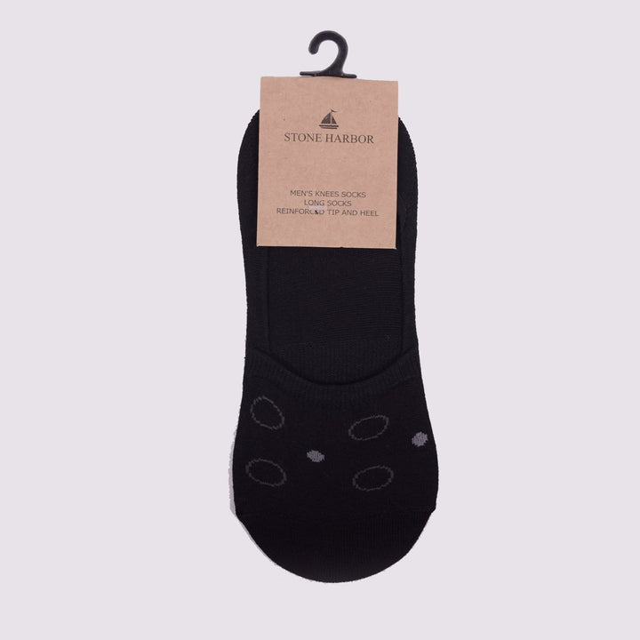 Stone Harbor Men's Socks Brown MEN'S STONE HARBOR FASHION DOTS BRWON INVISIBLE SOCKS