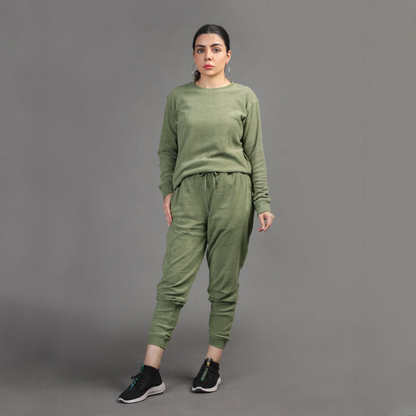 Stone Harbor WOMEN'S TRACK SUITE WOMEN'S OLIVE PREMIUM TRACKSUIT